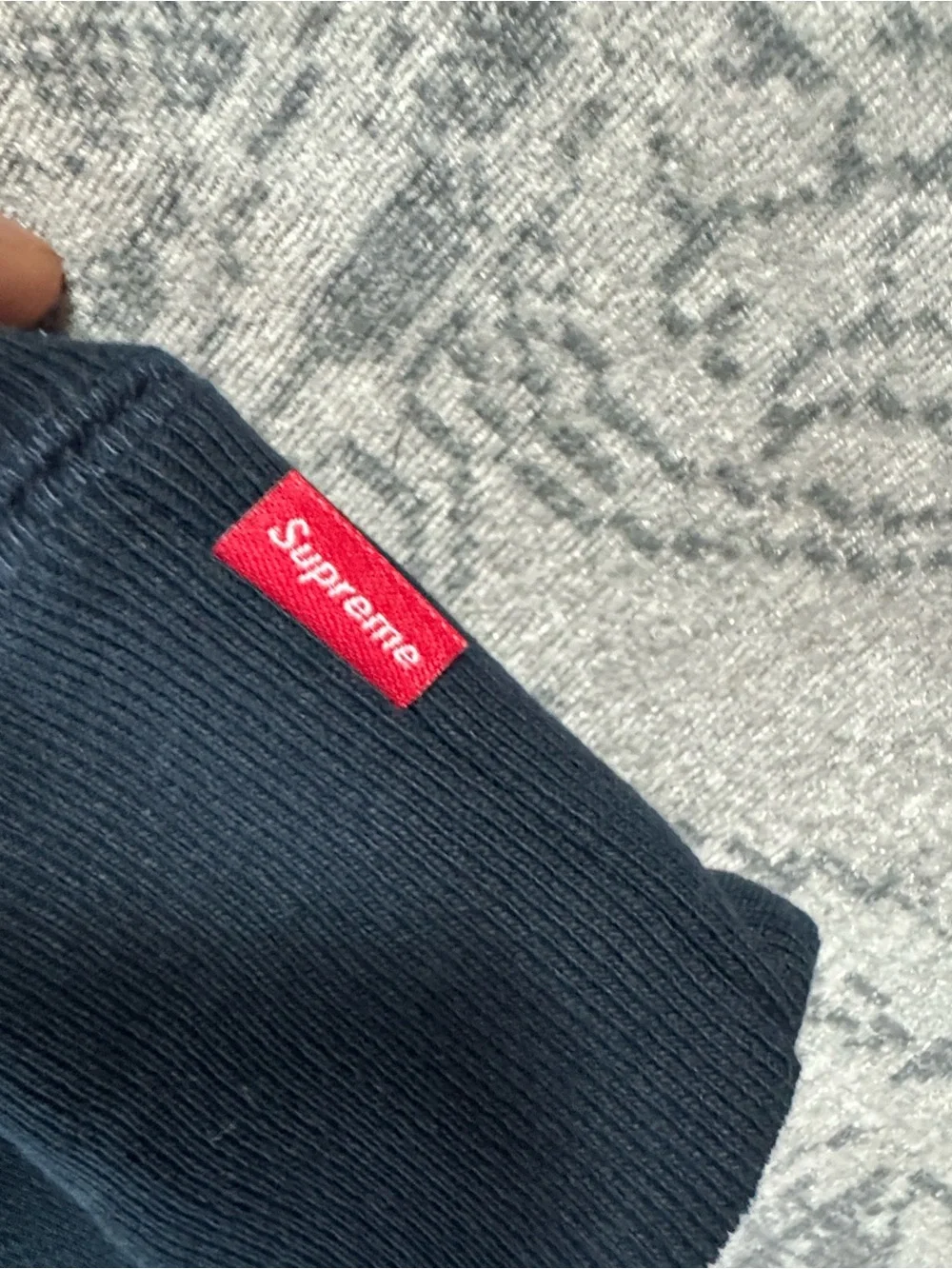 Supreme Red White Navy American Flag Hoodie
